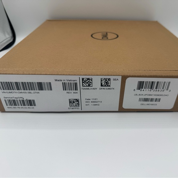 Dell WD19DCS Dual USB Type-C 4K Docking Station + 240W Power Adapter - Picture 5 of 5